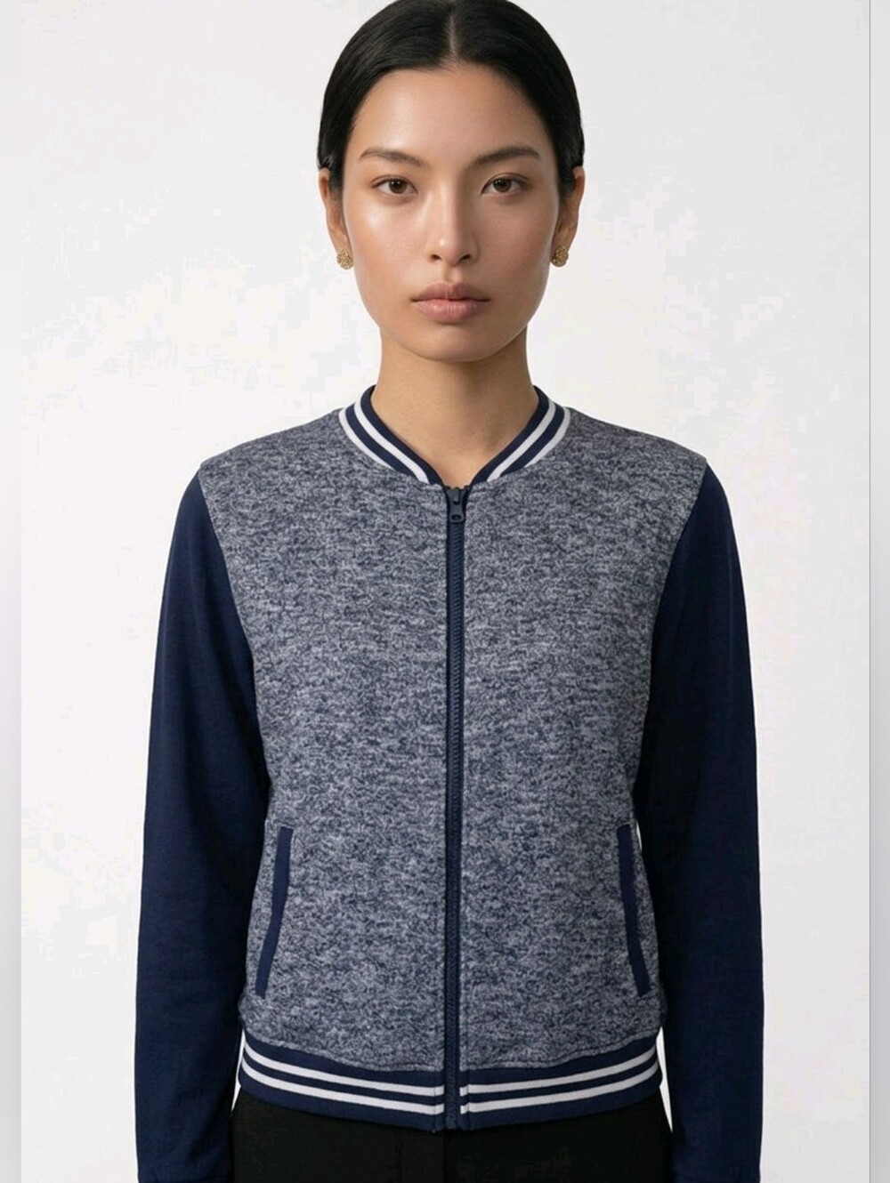 Ladies Sporty Zip Jacket L